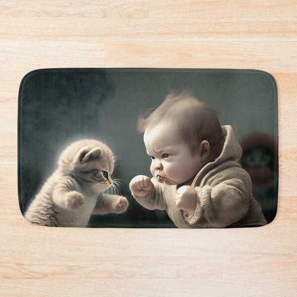 Item preview, Furry Friends: A Battle of Wits Between a Kitten and an Infant designed and sold by Digital-Dreamer.