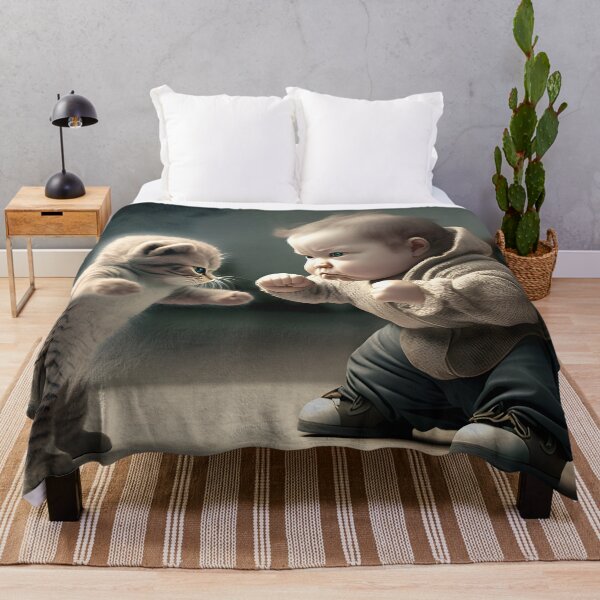 Item preview, Furry Friends: A Battle of Wits Between a Kitten and an Infant designed and sold by Digital-Dreamer.