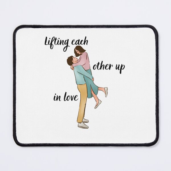 Item preview, Lifting each other up, in love - Newly engaged couple, Leveled Up To Fiance, Soon To Be Weds, Valentine's Day designed and sold by craftymilenials.