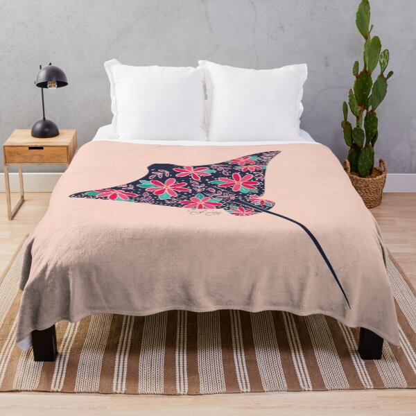 Item preview, Floral Stingray - Pink and Blue designed and sold by srsig designs.
