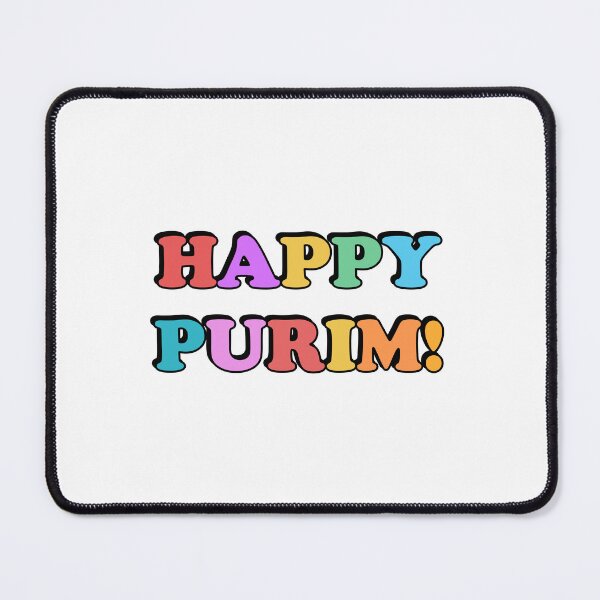 Item preview, HAPPY PURIM colorful letters designed and sold by Inspirationmotivation.