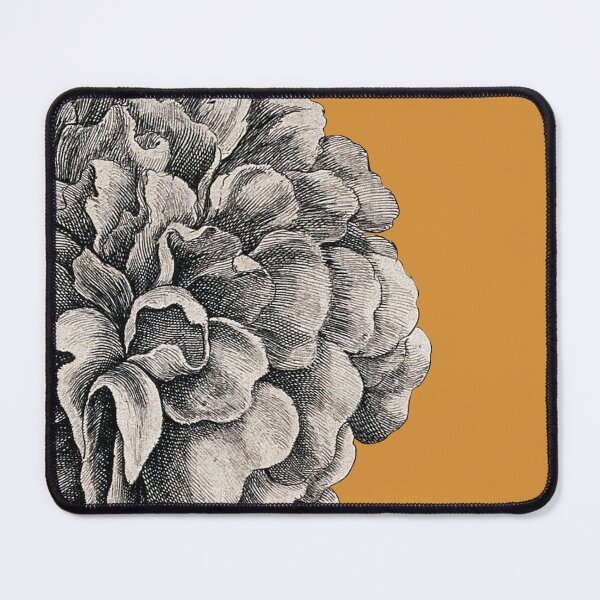 Artikelvorschau, Große Pfingstrosen-Blumen-Vintage moderne botanische Blumenillustration auf Buttertoffee entworfen und verkauft von kierkegaard.