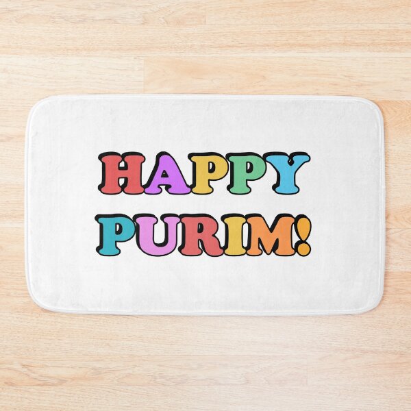 Item preview, HAPPY PURIM colorful letters designed and sold by Inspirationmotivation.