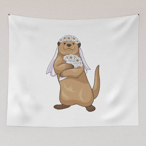 Aperçu de l'œuvre Otter Bride Flower Wedding créée et vendue par Snabdesign84.