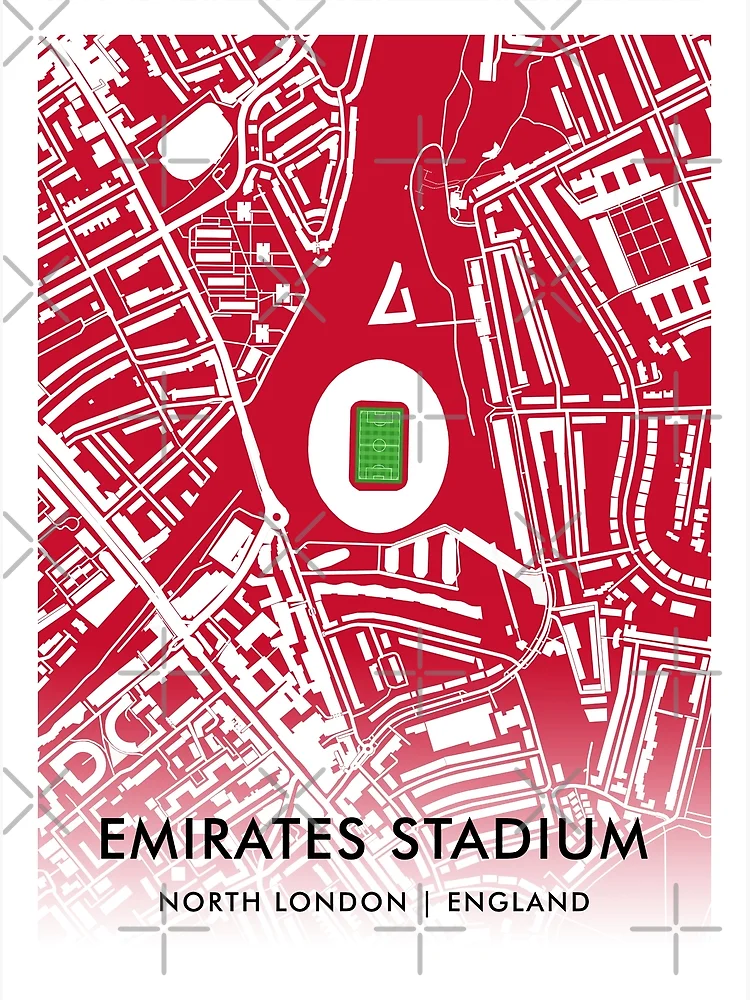 arsenal stadium map