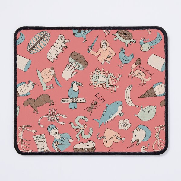 Item preview, Wild Green Memes Seamless Pattern - Ecological Memes Pattern - Cozy Palette & New York Pink designed and sold by EcoElsa.
