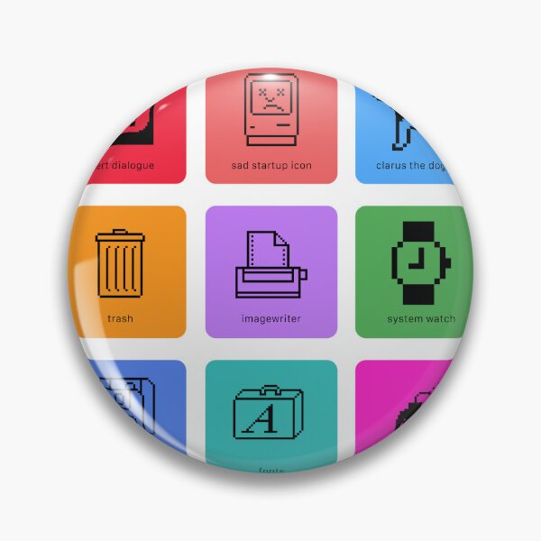 Item preview, classic Mac system 6 icons designed and sold by GeekShirts Shop.