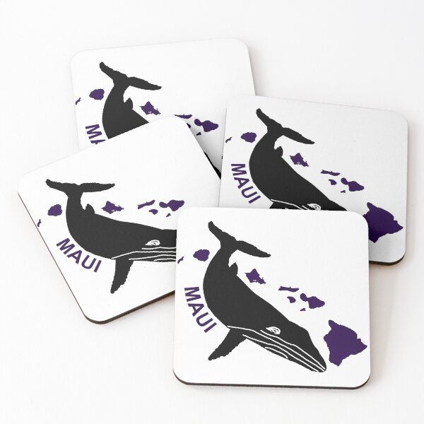 Item preview, MAUI PURPLE ISLANDS HUMPBACK WHALE designed and sold by SHOP HAWAII.