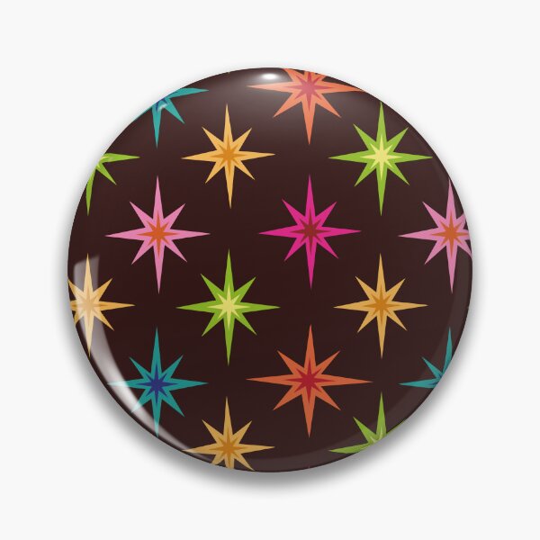 Item preview,  Colorful Mid Century Retro starbursts Pattern  designed and sold by Yasminepatterns .