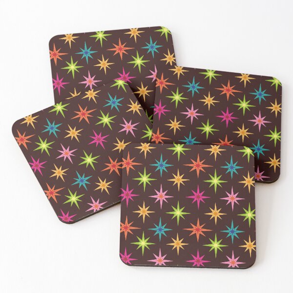 Item preview,  Colorful Mid Century Retro starbursts Pattern  designed and sold by Yasminepatterns .