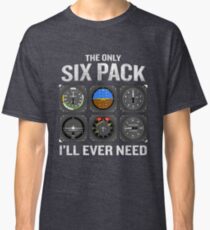 Funny Pilot Quote Cockpit Airplane Flight Intruments Classic T-Shirt