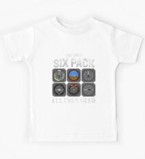 Funny Pilot Quote Cockpit Airplane Flight Intruments Kids Tee