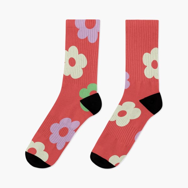 Item preview, Chunky Retro Flowers - Bright & Colorful Cherry Combo designed and sold by Charredsky.
