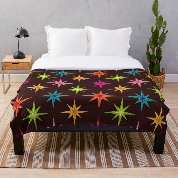 Item preview,  Colorful Mid Century Retro starbursts Pattern  designed and sold by Yasminepatterns .