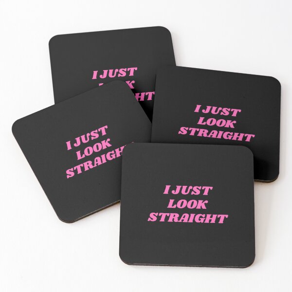 Item preview, LGBT History Month - I Just Look Straight - Funny Gay Phrases - pink text designed and sold by Inspirationmotivation.
