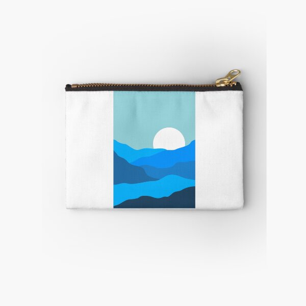 Item preview, blue minimalist landscape designed and sold by minilis.