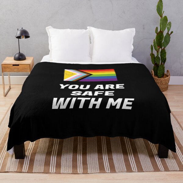Item preview, Intersex Inclusive Pride Progress Flag - You Are Safe With Me - LGBT History Month designed and sold by Inspirationmotivation.
