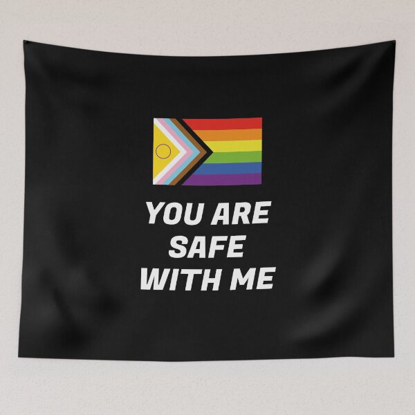 Item preview, Intersex Inclusive Pride Progress Flag - You Are Safe With Me - LGBT History Month designed and sold by Inspirationmotivation.