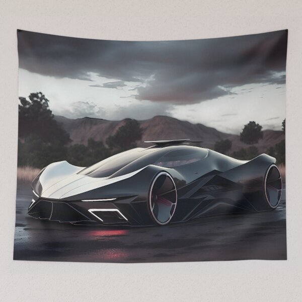 Aperçu de l'œuvre Supercar prototype futuriste de Tesla : la révolution automobile créée et vendue par Digital-Dreamer.