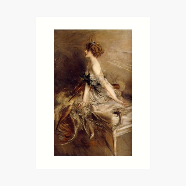 Vintage Giovanni Boldini Portrait-of-Princess-Marthe-Lucile-Bibesco-1911  Art Print for Sale by AllVintageArt