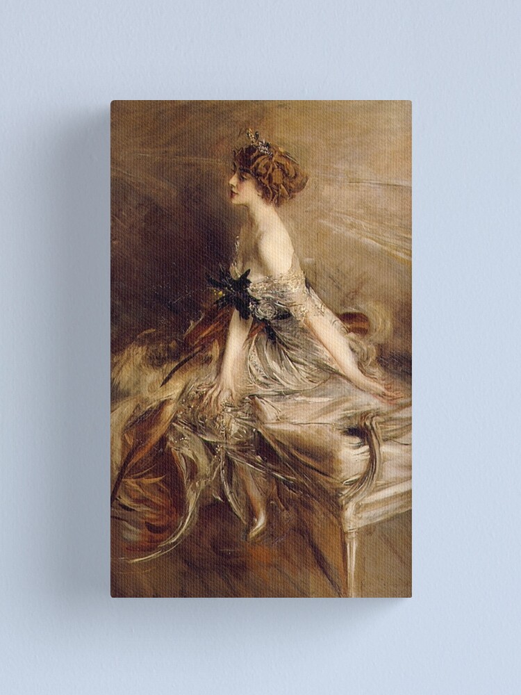 Alternate view of Vintage Giovanni Boldini Portrait-of-Princess-Marthe-Lucile-Bibesco-1911 Canvas Print