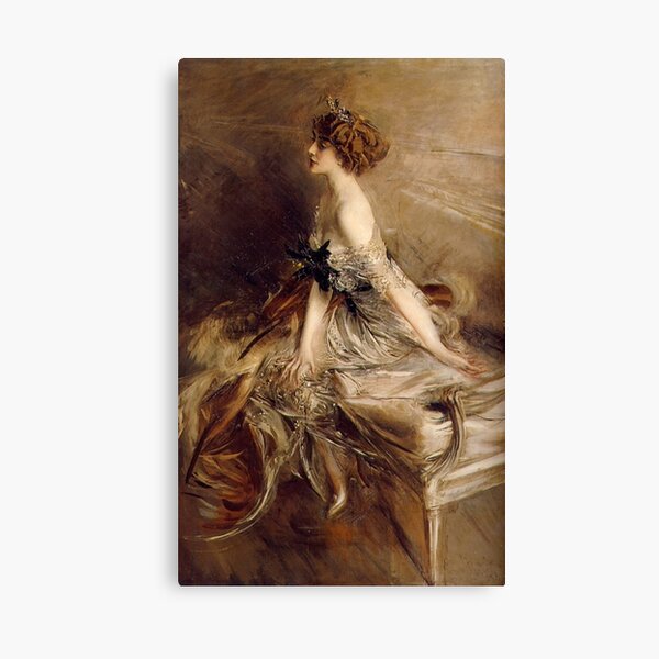 Vintage Giovanni Boldini Portrait-of-Princess-Marthe-Lucile-Bibesco-1911 Canvas Print