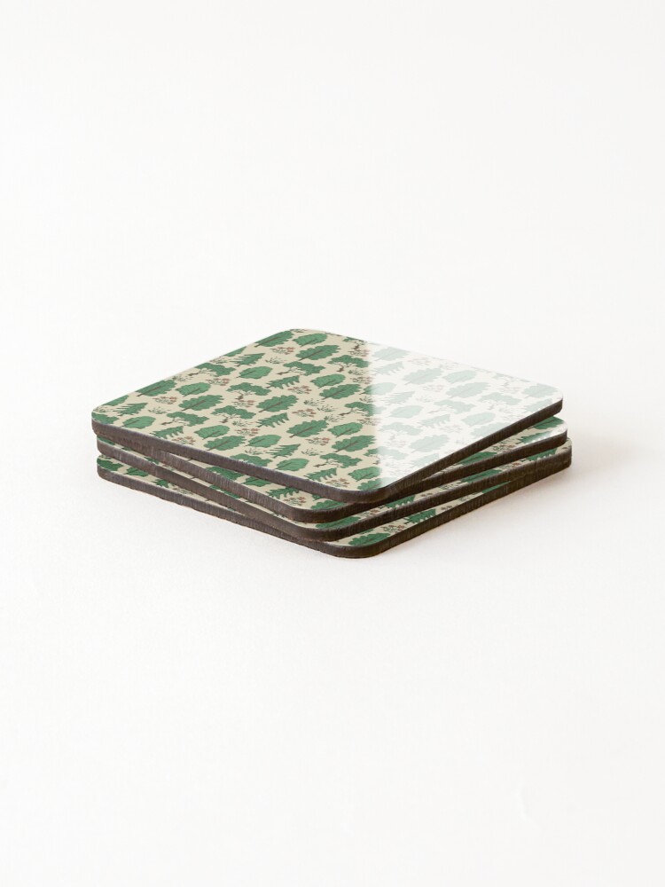 Thumbnail 4 of 5, Coasters (Set of 4), Tree pattern designed and sold by elyomys.