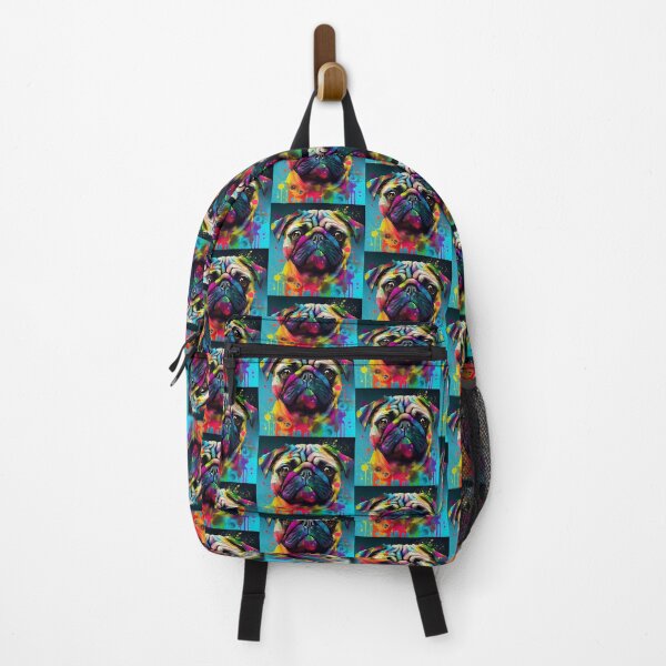 Item preview, Colorful Pug dog portrait. designed and sold by Quiki.