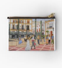 Dancing in The Plaza - Ronda Spain Studio Pouch