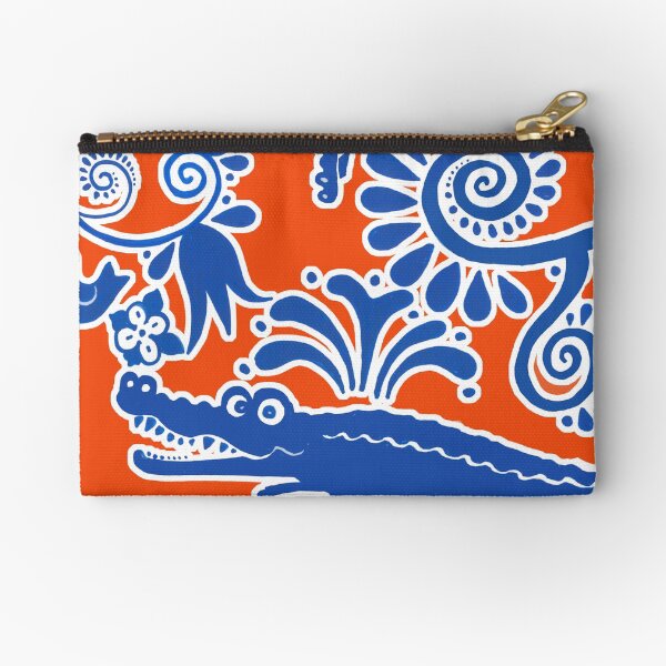 Item preview, Gator Toile Orange and Blue designed and sold by jwintercollins.