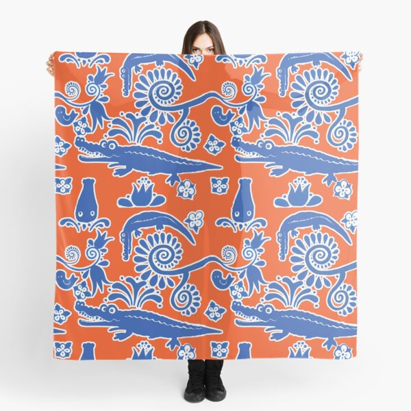 Aperçu de l'œuvre Gator Toile Orange et Bleu créée et vendue par jwintercollins.