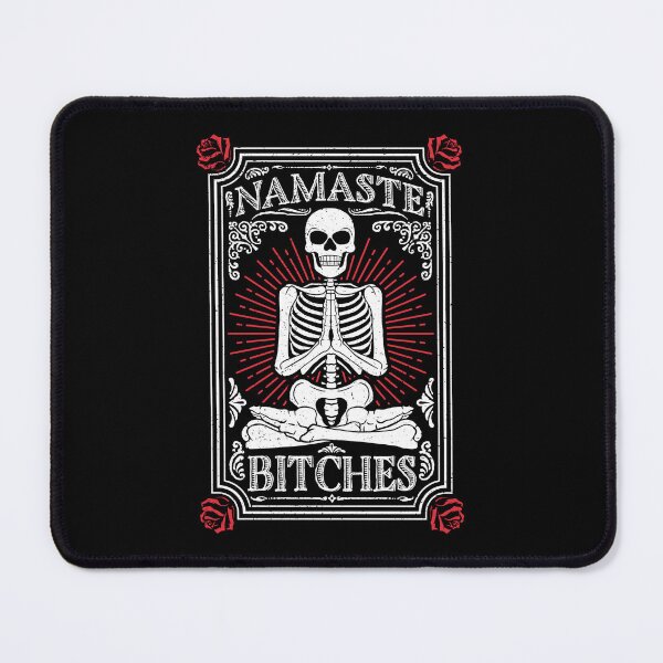 Item preview, Namaste Bitches Skeleton Yoga Tarot Card designed and sold by petestyles.