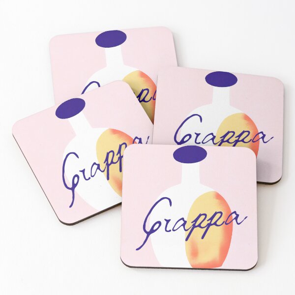 Item preview, Grappa Pink Retro Pastel Bottle Modern Art designed and sold by PinkNomad.