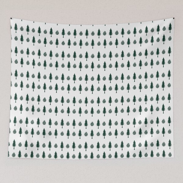 Item preview, Pine Trees, Pinecones, Green, Small Pattern designed and sold by SpruceGooseCo.