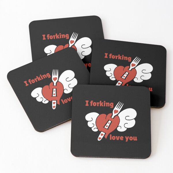 Item preview, I Forking Love You Funny Valentines Day Tattoo Couples designed and sold by TKsTees.