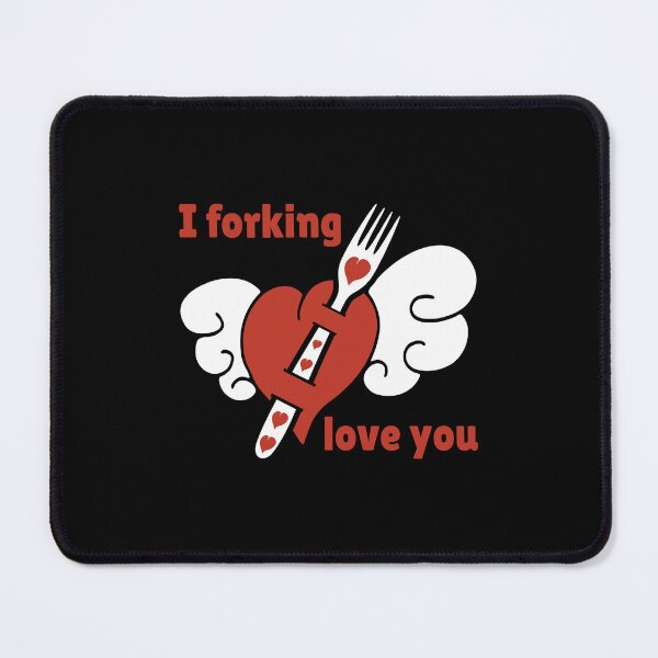 Item preview, I Forking Love You Funny Valentines Day Tattoo Couples designed and sold by TKsTees.