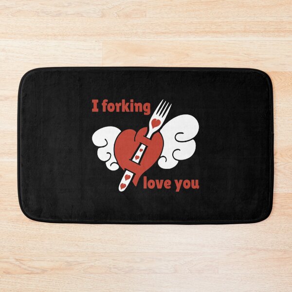 Item preview, I Forking Love You Funny Valentines Day Tattoo Couples designed and sold by TKsTees.