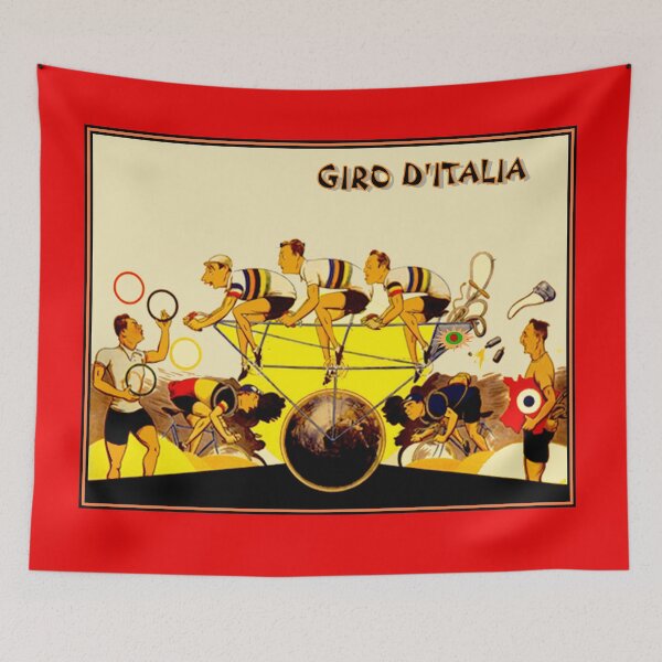 Item preview, GIRO D ITALIA : Vintage Abstract Art Bicycle Racing Advertising Print designed and sold by posterbobs.