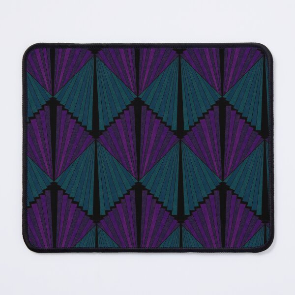 Item preview, Amethyst and Emerald Art Deco Fans designed and sold by dKarthdesign.