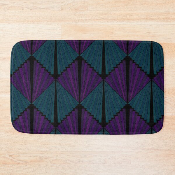 Item preview, Amethyst and Emerald Art Deco Fans  designed and sold by dKarthdesign.