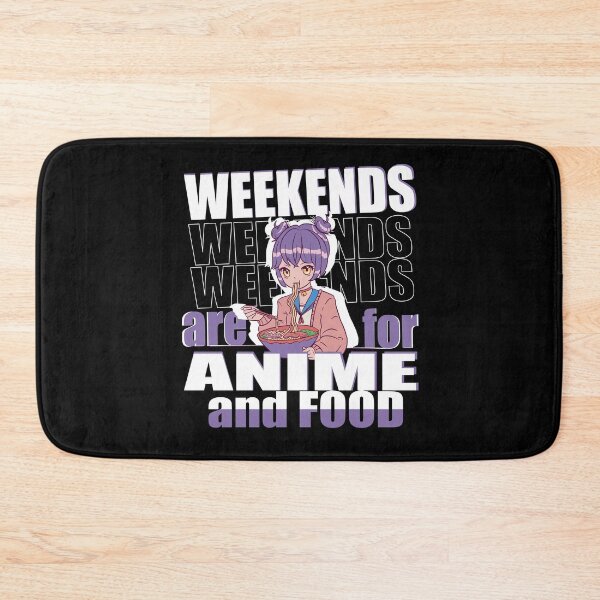 Item preview, Weekends are for Anime and Food Introvert girl designed and sold by Merchandiser099.