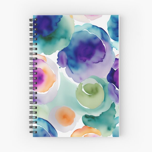 Item preview, vibrant water color design in blue, green and purple designed and sold by yabutatu.