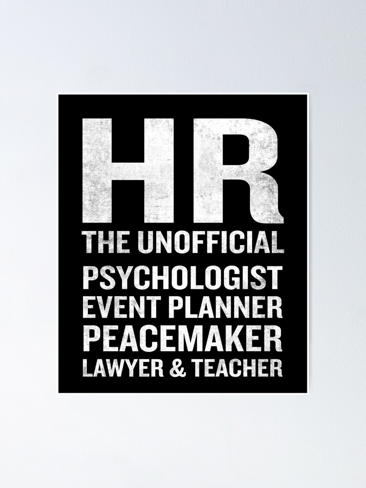 "Human Resources TShirt Funny HR Unofficial Quote Job