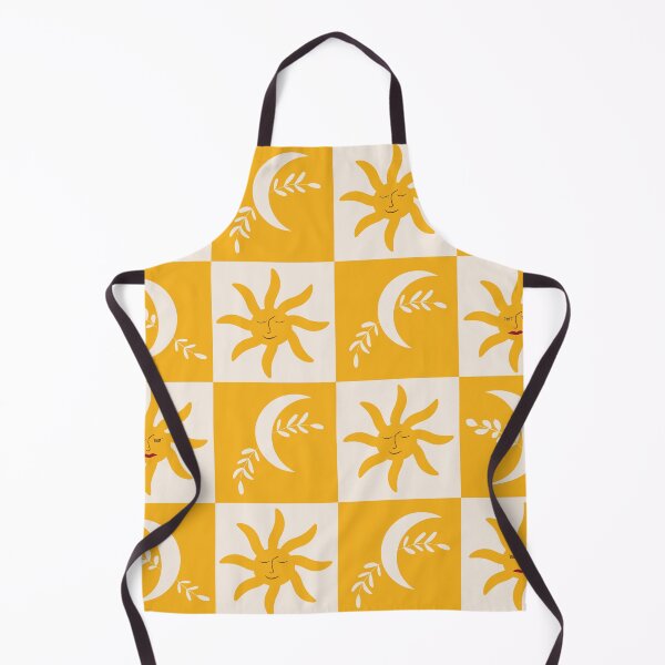 Item preview, Checkered Orange Boho Sun and Moon Pattern designed and sold by Yasminepatterns .