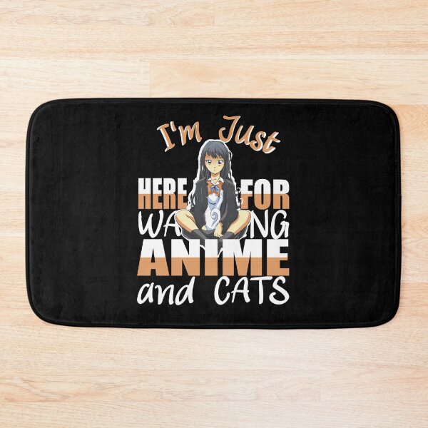 Item preview, I'm Just here for watching Anime and Cats Manga designed and sold by Merchandiser099.