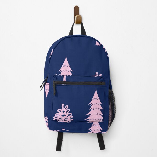 Item preview, Pine Trees, Pinecones, Pink and Blue, Large Pattern designed and sold by SpruceGooseCo.