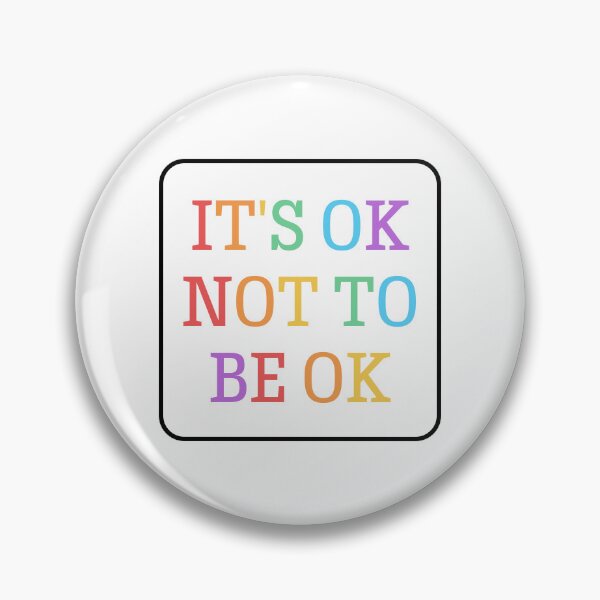 Item preview, It's OK not to be OK - colorful text kids designed and sold by Inspirationmotivation.
