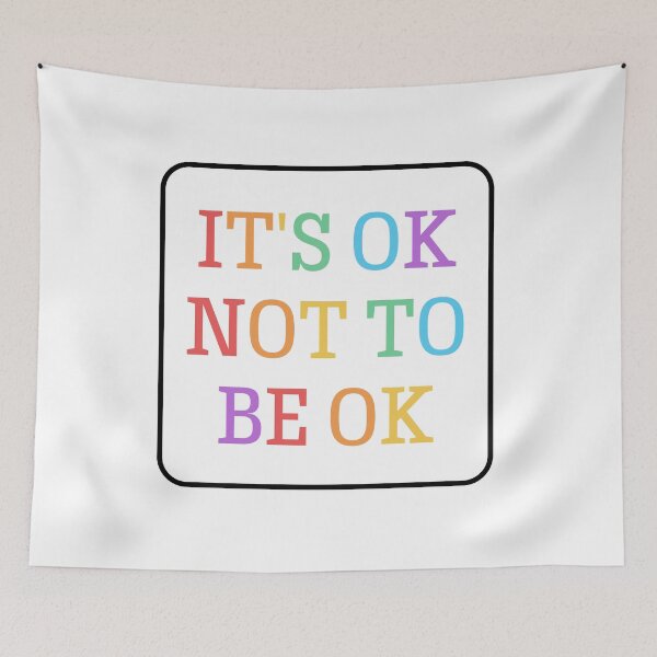 Item preview, It's OK not to be OK - colorful text kids designed and sold by Inspirationmotivation.