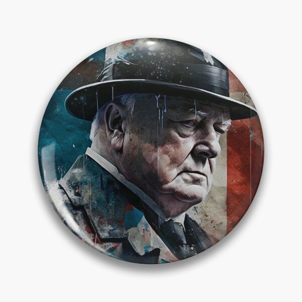 Aperçu de l'œuvre Portrait de Winston Churchill créée et vendue par AI-Ericson.