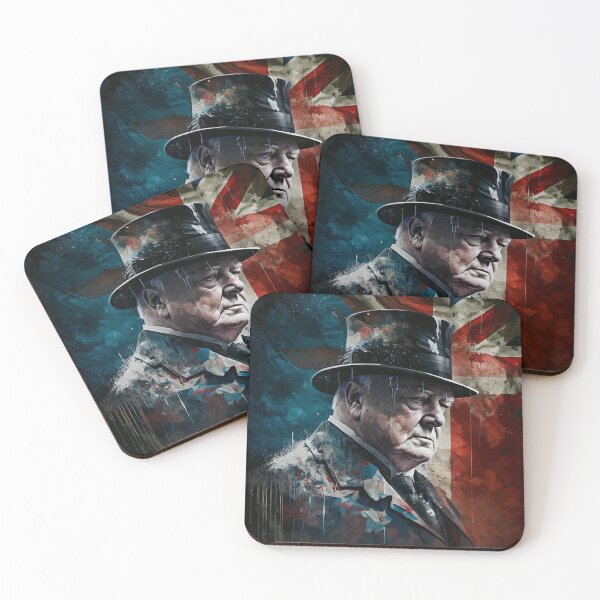 Item preview, Winston Churchill portrait designed and sold by AI-Ericson.